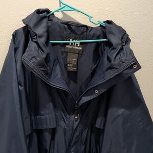 Helly Hansen Navy Blue Hooded Packable Jacket